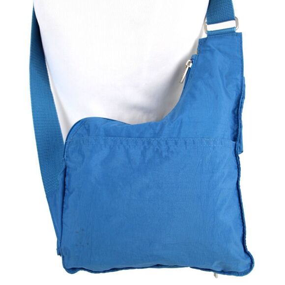 baggallini BLUE NYLON CANVAS URBAN MESSENGER CROSSBODY ORGANIZER SHOULDER BAG 2 - Picture 6 of 14